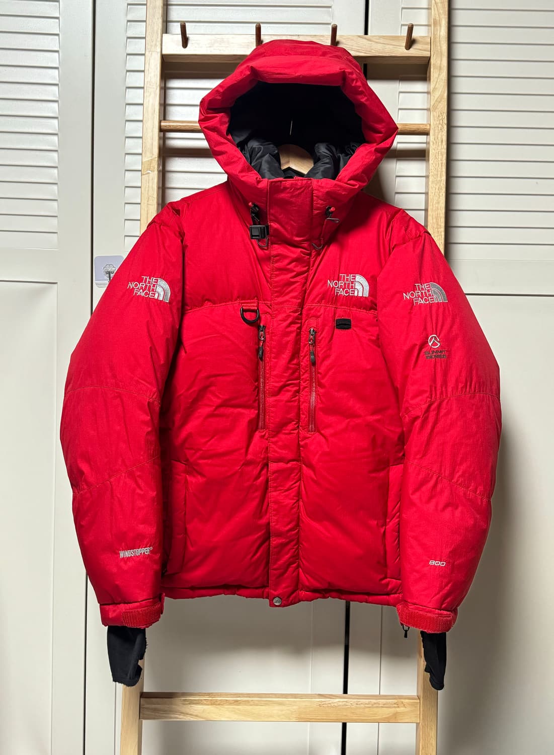 노스페이스 히말라야 레드 눕시 800 필파워 패딩 자켓 상품이미지1