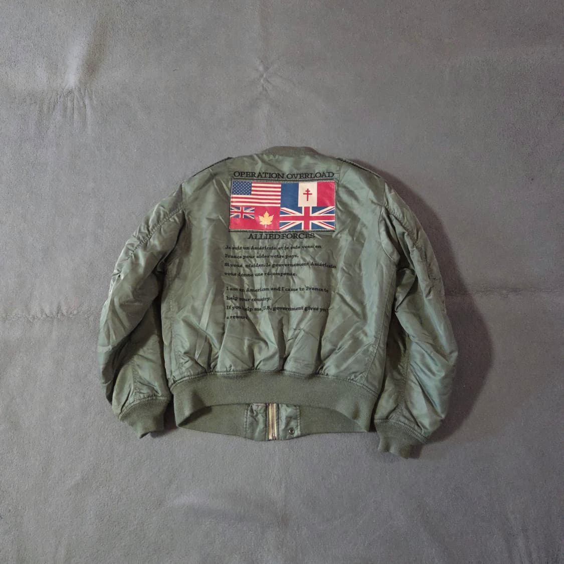 엑스톤즈 테니어 ma-1 플라이트 봄버 자켓 L 상품이미지2