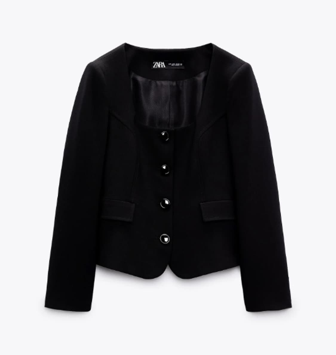 자라 여성 라운드넥 타이트핏 블레이저 새상품 상품이미지1