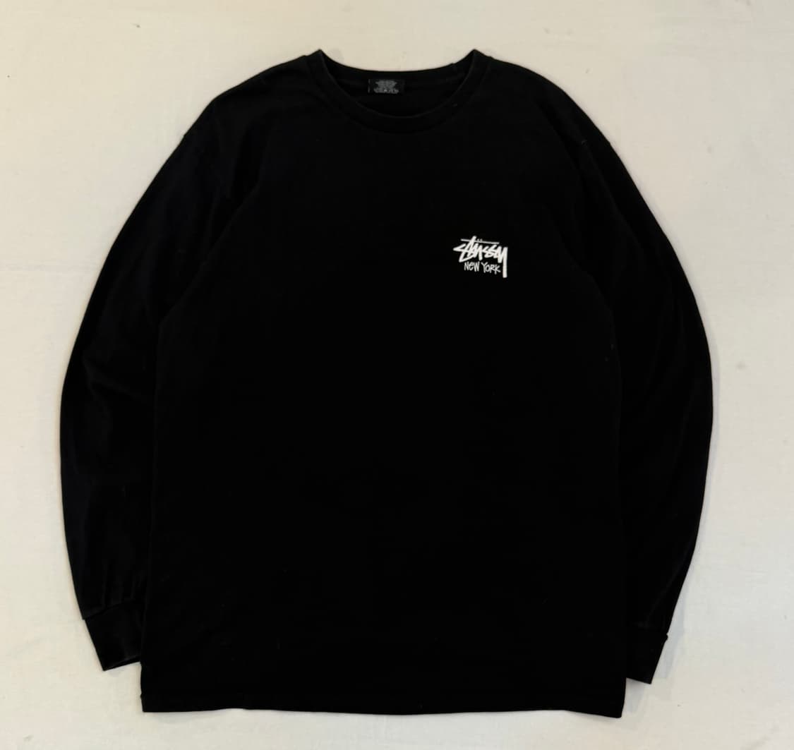 스투시 스탁 뉴욕 롱슬리브 긴팔티 블랙 상품이미지2