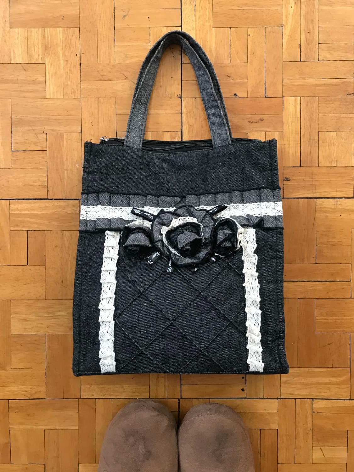 vintage denim lace bag 상품이미지1