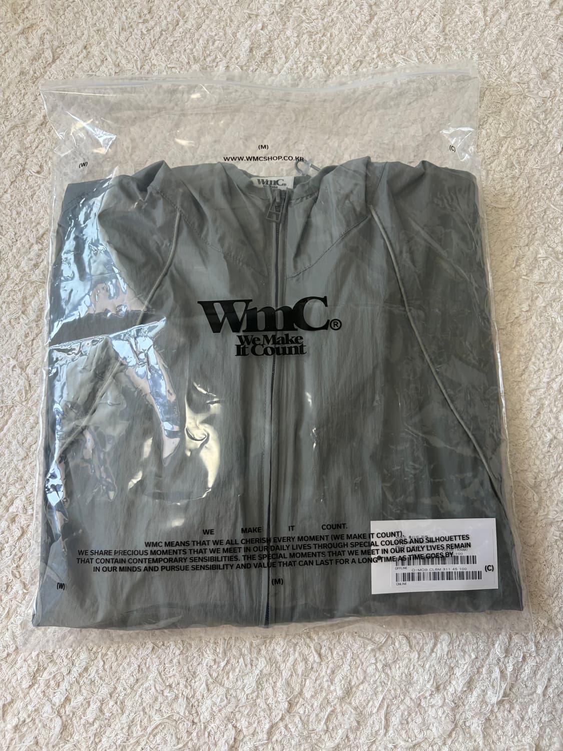 wmc / 투웨이 시어드 자켓 카키 / 100 상품이미지5