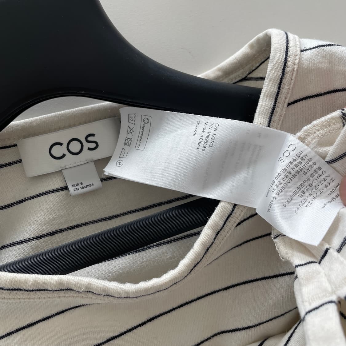 코스 8부 스트라이프 롱 티셔츠 상품이미지5