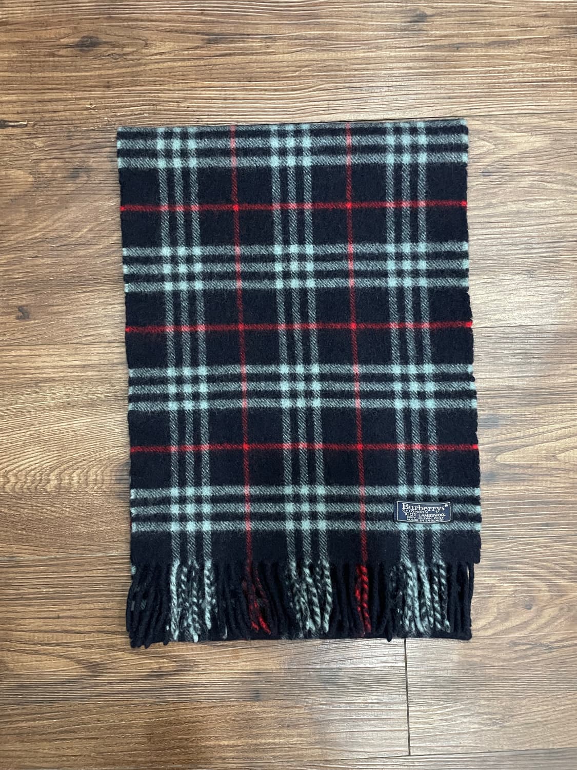 버버리 램스울 노바체크 머플러 목도리 네이비 상품이미지1