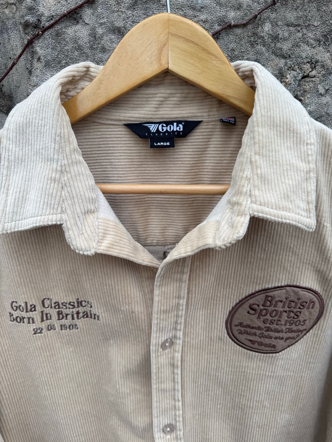 Gola 코듀로이 셔츠 L 상품이미지3
