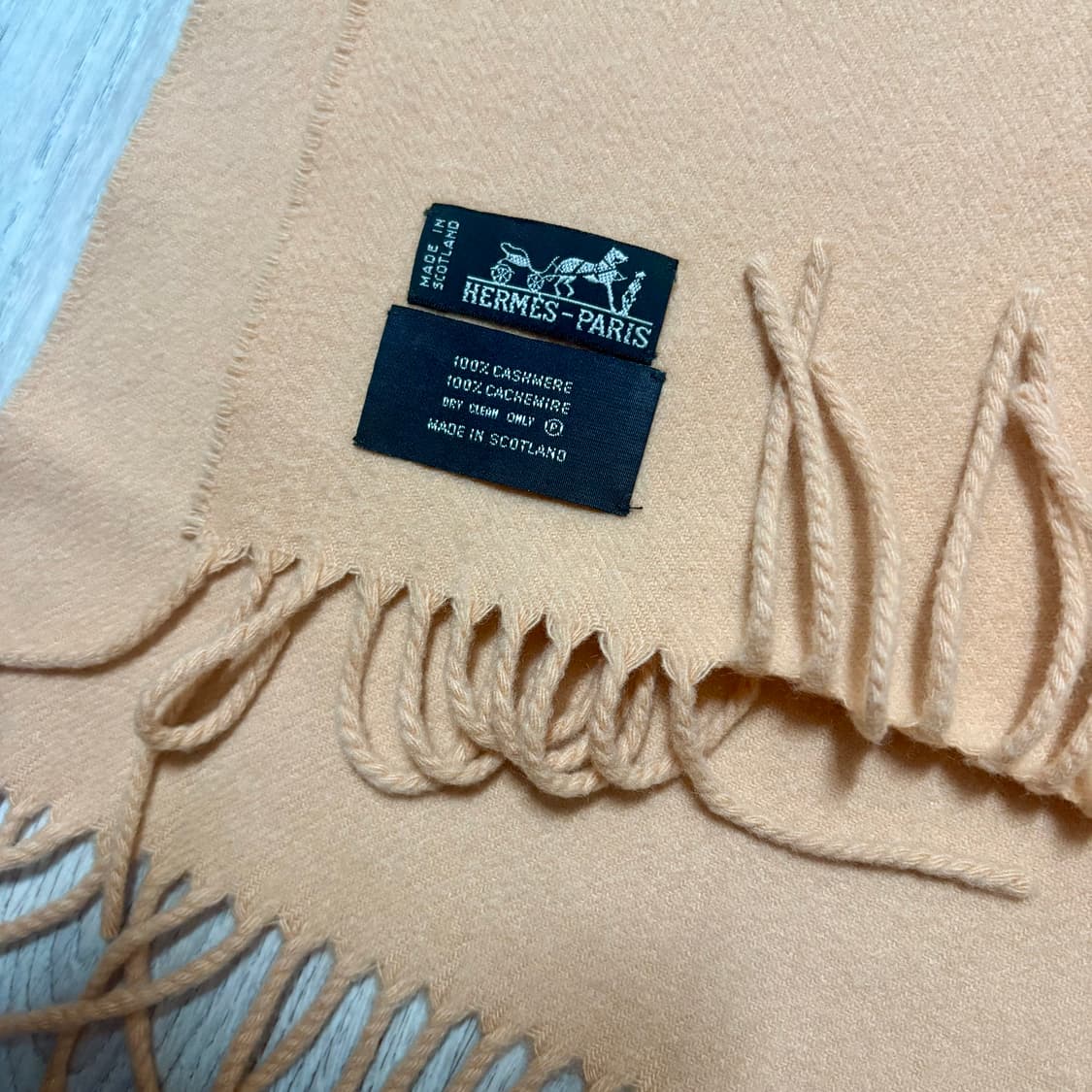 에르메스 캐시미어 머플러 베이지 상품이미지7