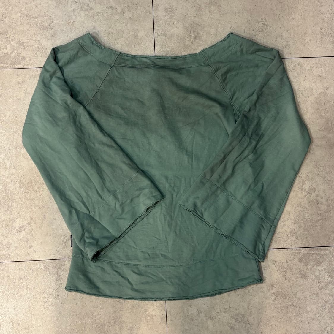 스컬프터) Wide Bell Sleeve Sweatshirt Mint M 상품이미지7