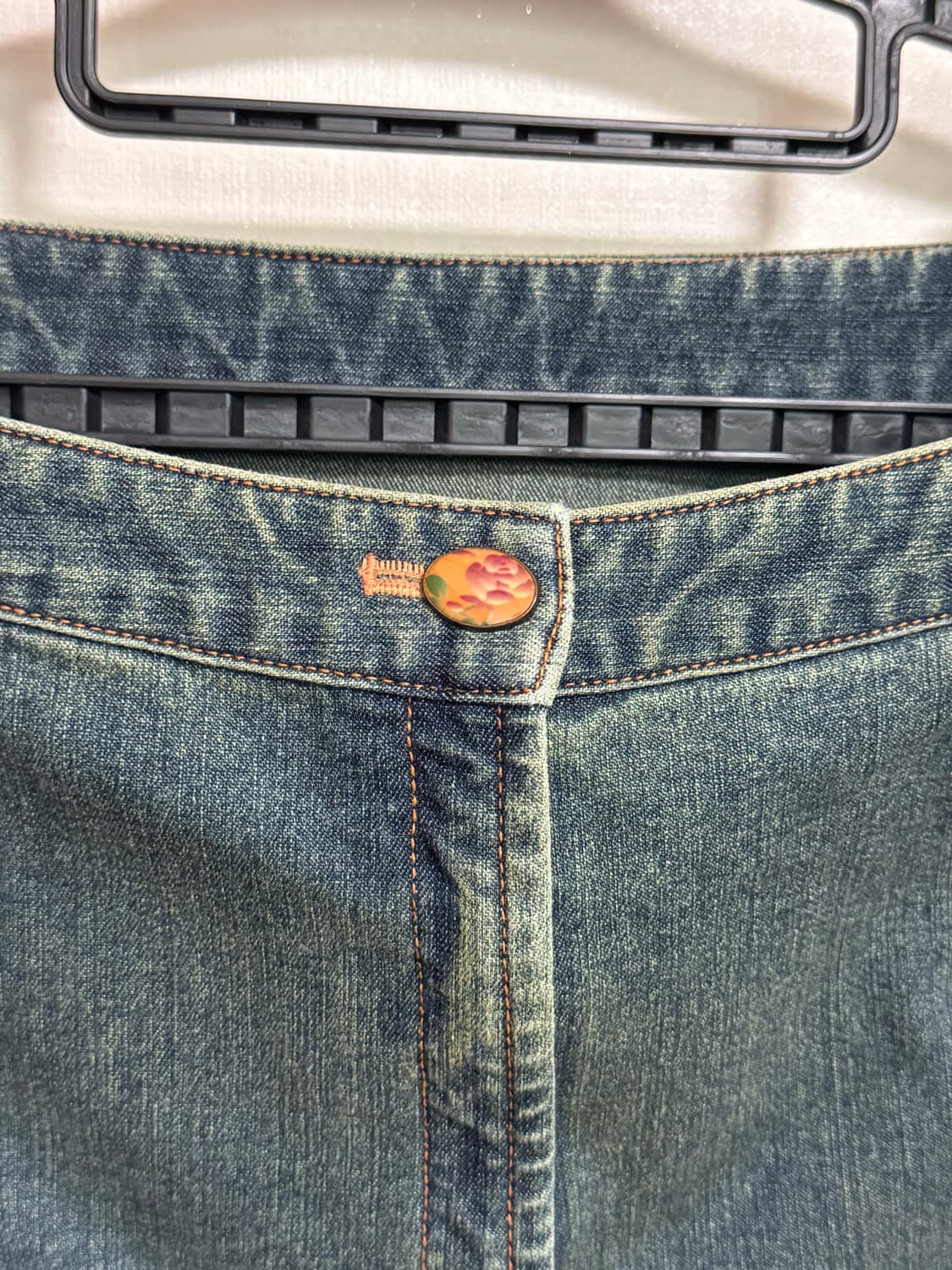 모리걸 자수 청스커트 상품이미지5