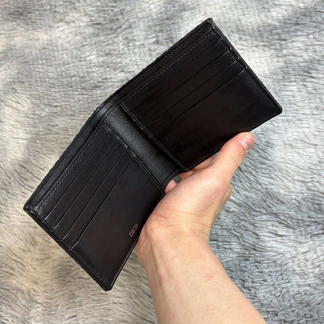 디올 오블리크 반지갑 블랙 상품이미지3