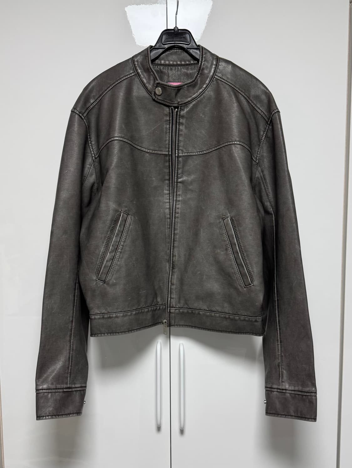 페퍼페퍼 비건 모터 레더자켓 상품이미지3