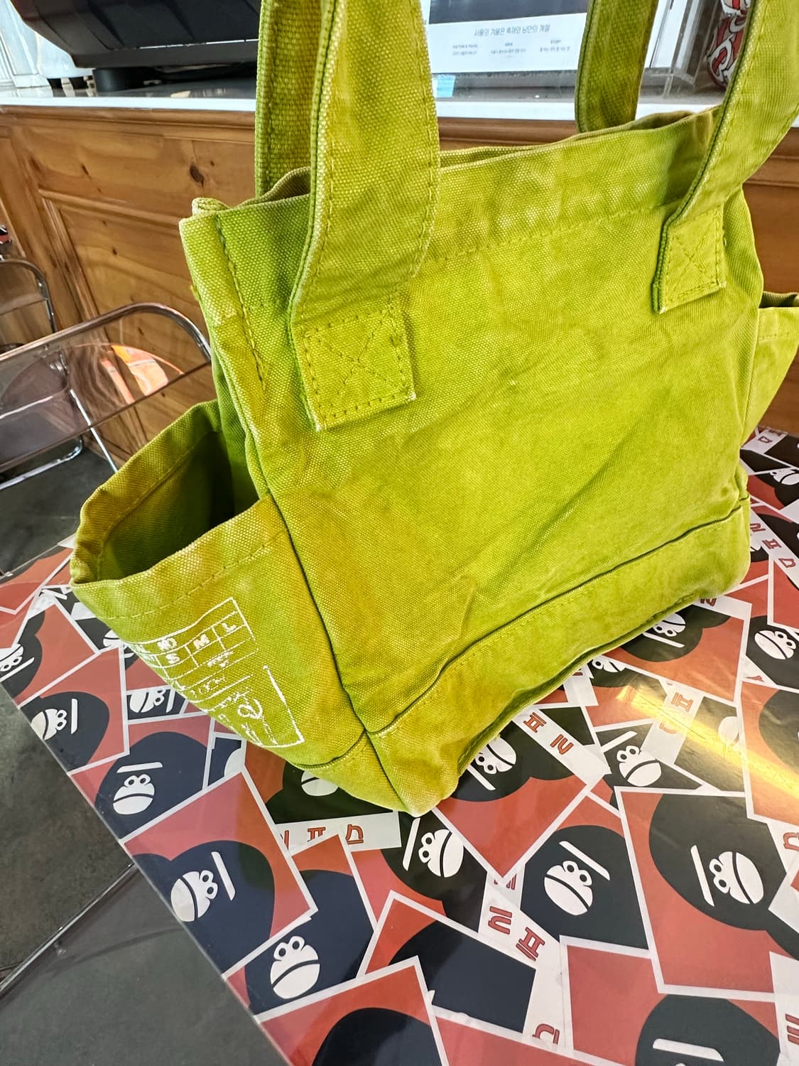 (라임💚) Kapital 캐피탈 더플백 데님 숄더백 상품이미지3