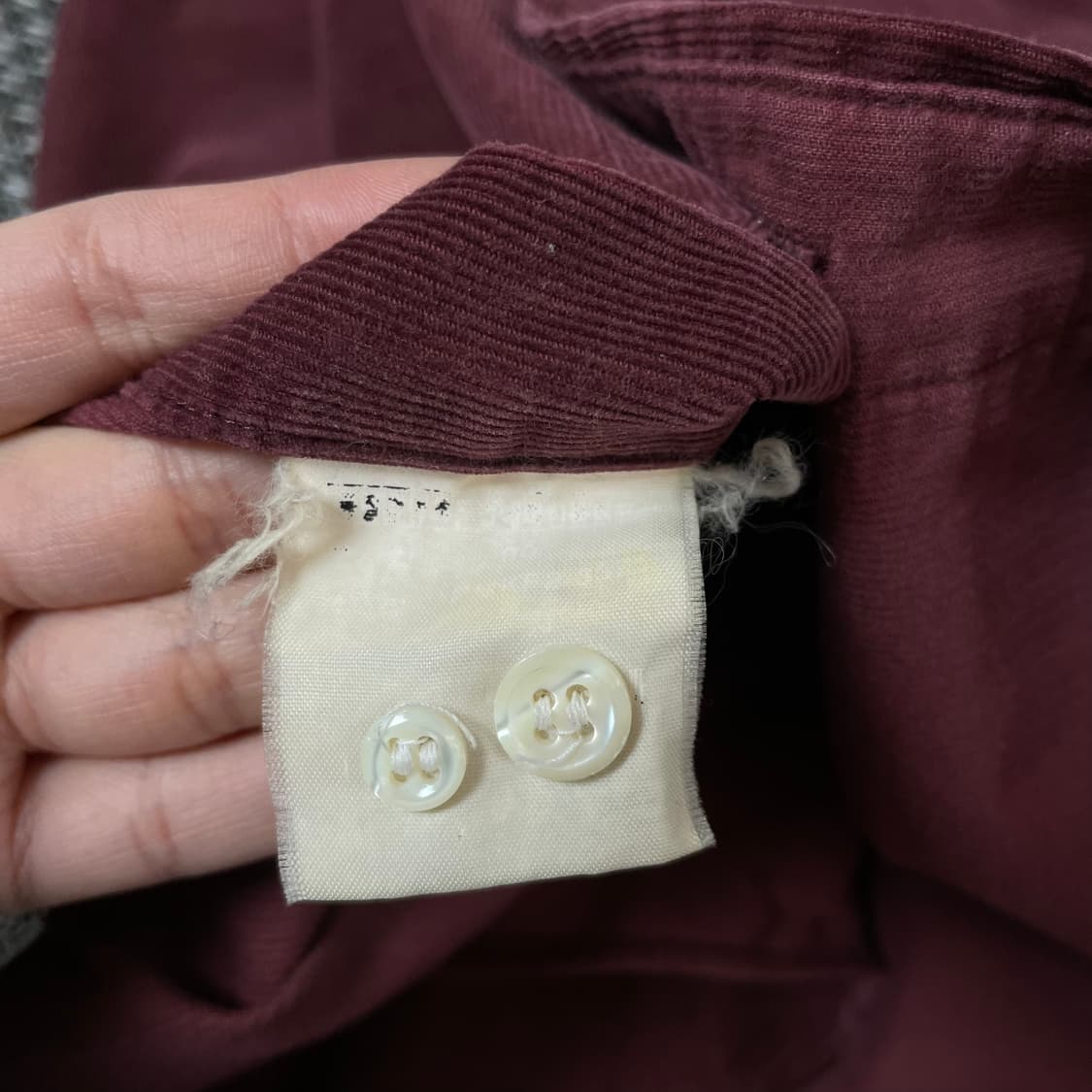 폴로랄프로렌 와인 코듀로이 긴팔 셔츠 90 상품이미지7