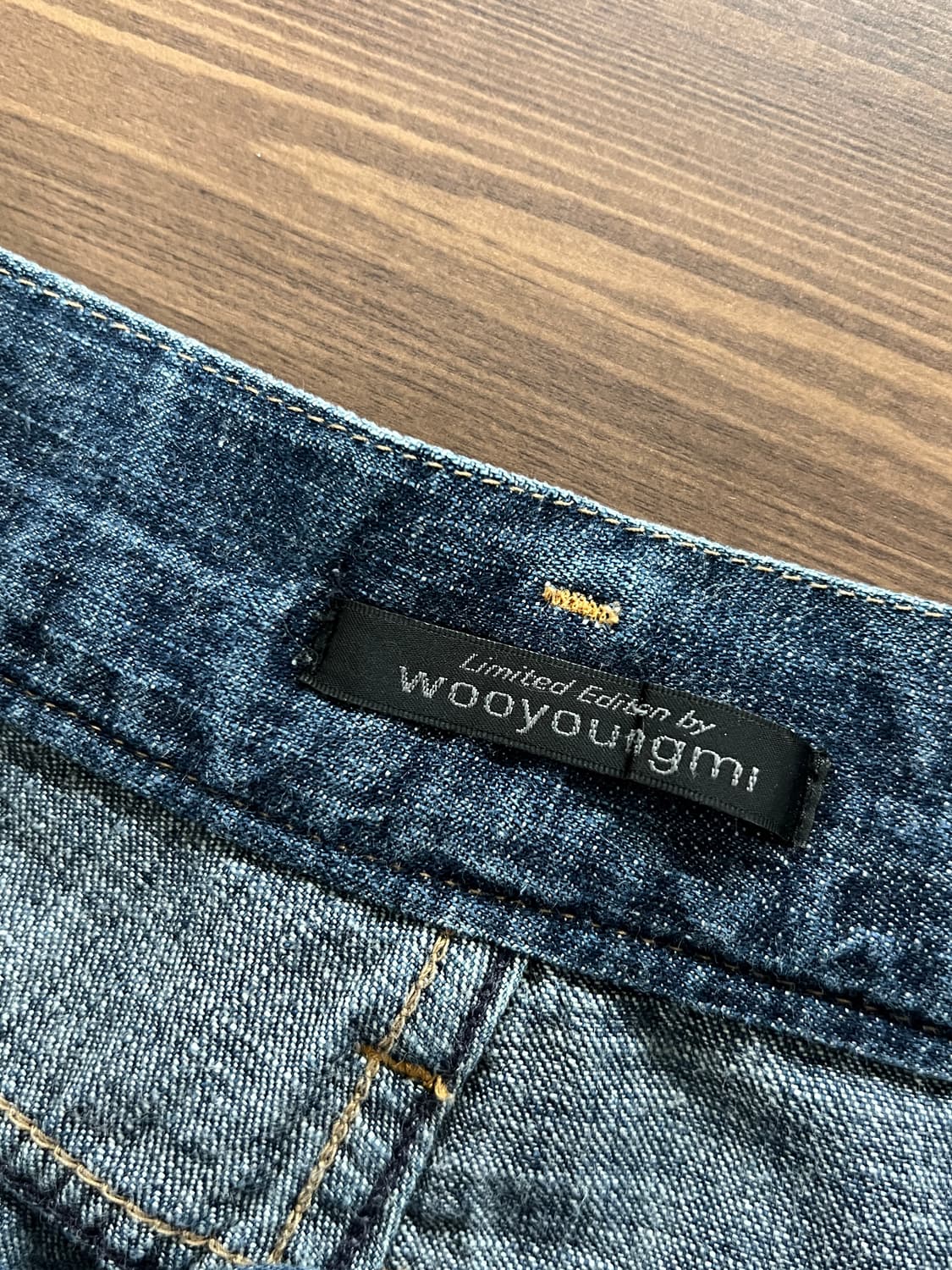00s 리바이스 x 우영미 더블버튼 워싱 데님 팬츠 상품이미지6