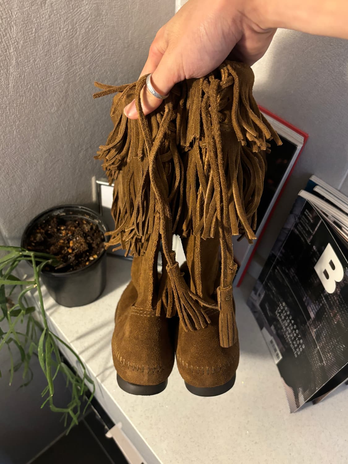 미네통카 프린지 스웨이드 부츠 상품이미지3