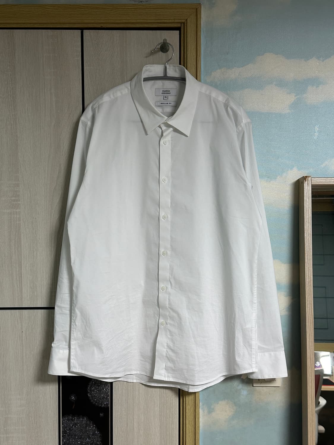 (XL) 무탠다드 베이식 드레스 셔츠 [화이트] 상품이미지2