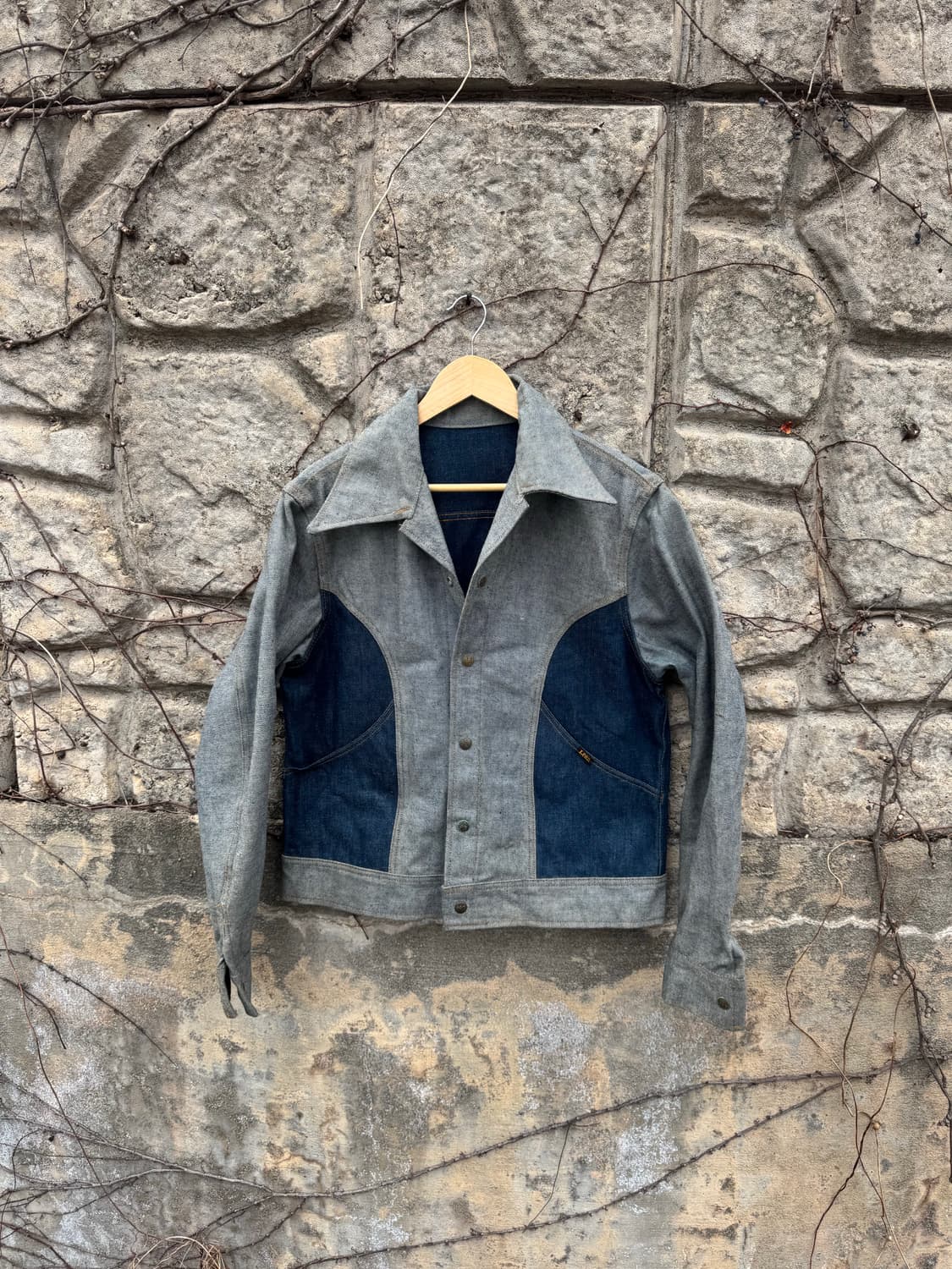 Rare!! 70s lee 빈티지 리버시블 팔콘지퍼 웨스턴 데님 자켓l 상품이미지2