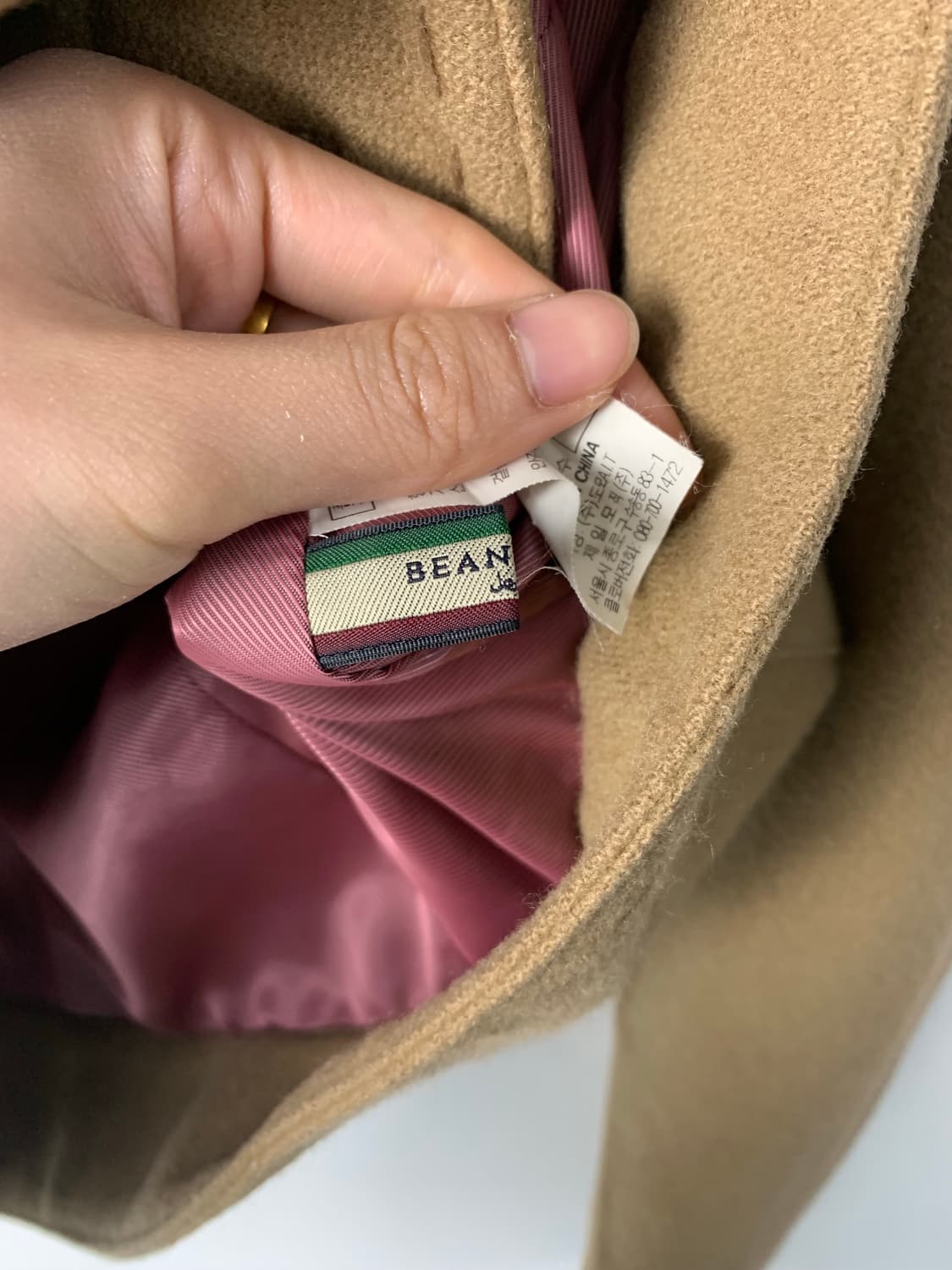 빈폴 베이지 더블 숏 코트 상품이미지7