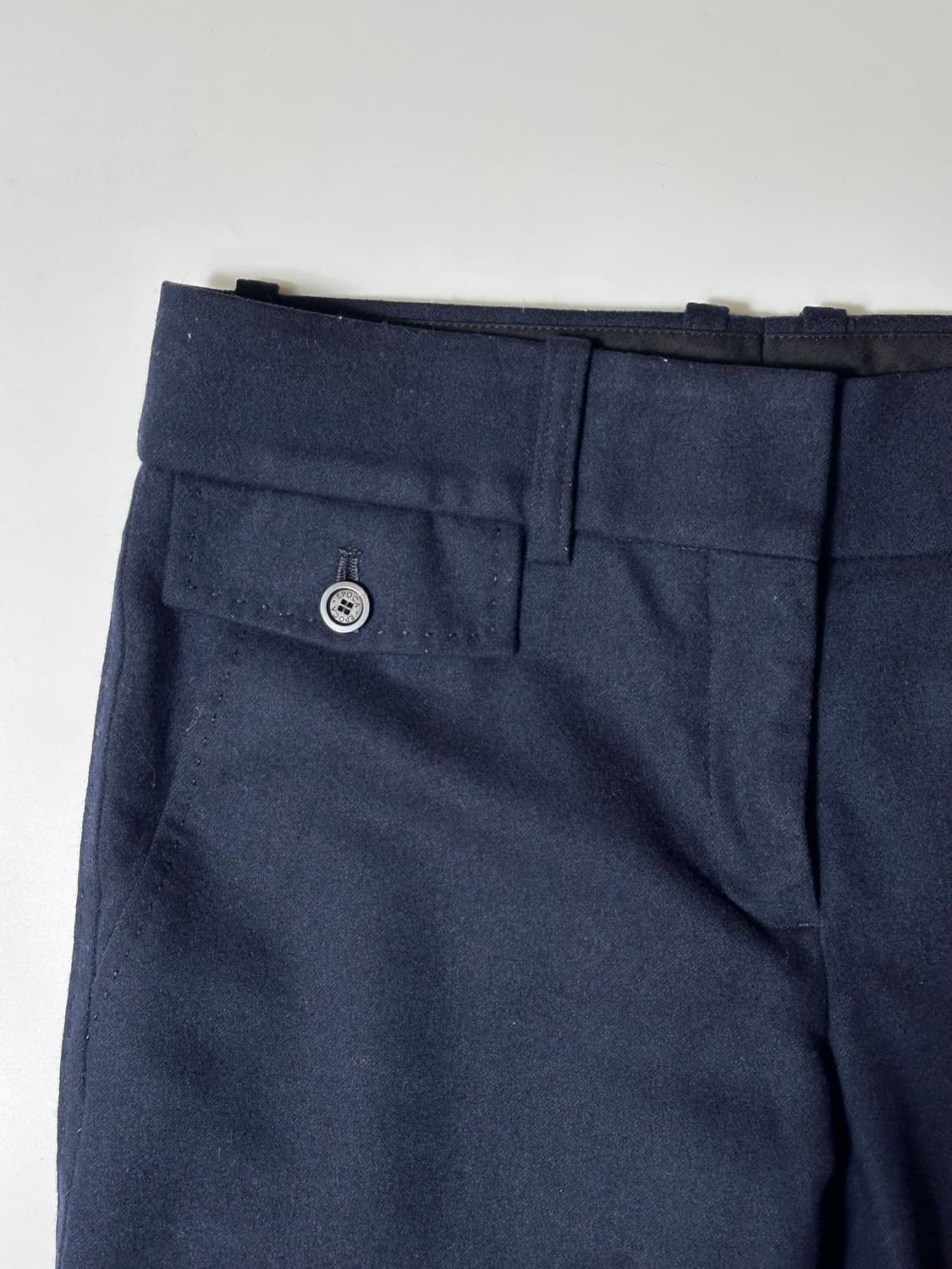 Epoca 로우라이즈 네이비 슬랙스 상품이미지5