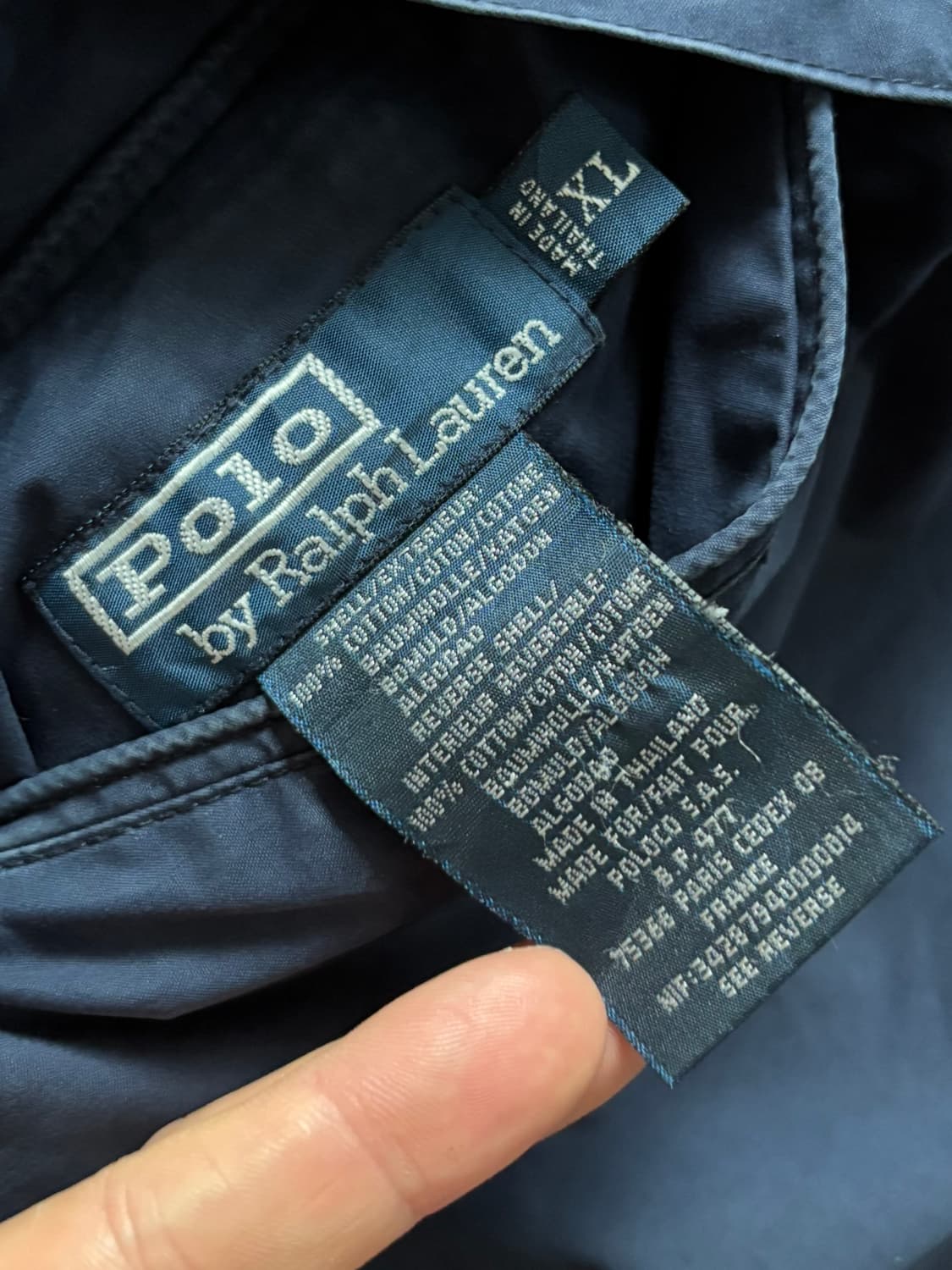 Polo 폴로 랄프로렌 리버시블 베이지/네이비 코튼 자켓  상품이미지8