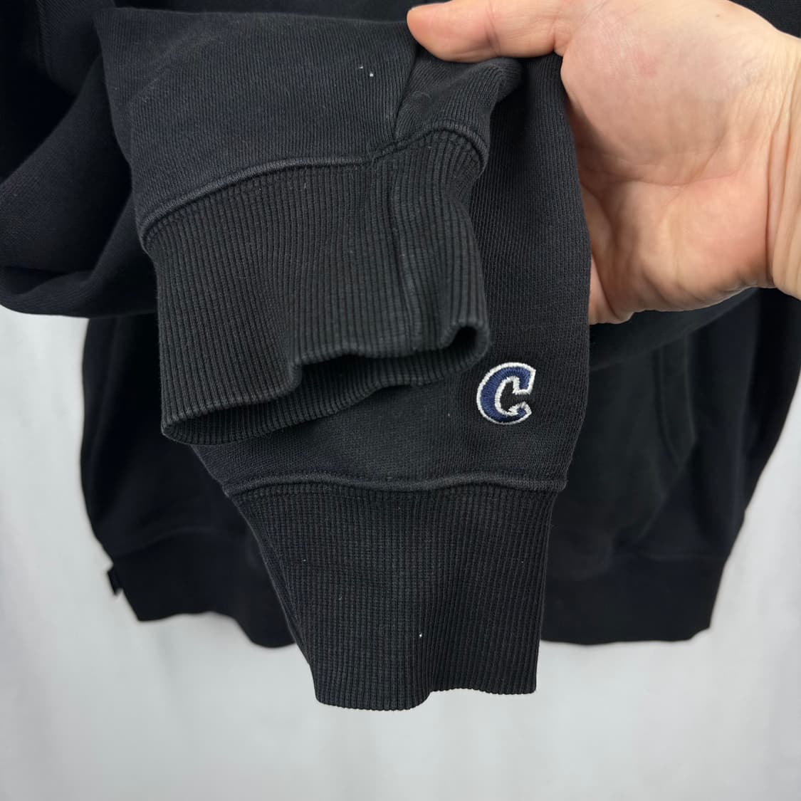 (S) 커버낫 로고 후드집업 블랙 상품이미지4