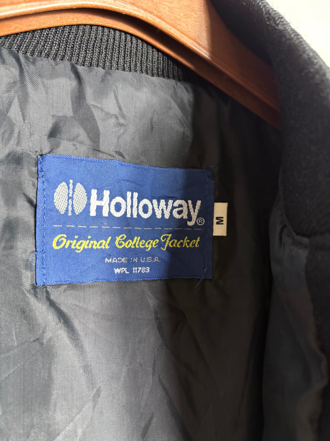 Holloway usa 홀로웨이 울 가죽 바시티 자켓 상품이미지3