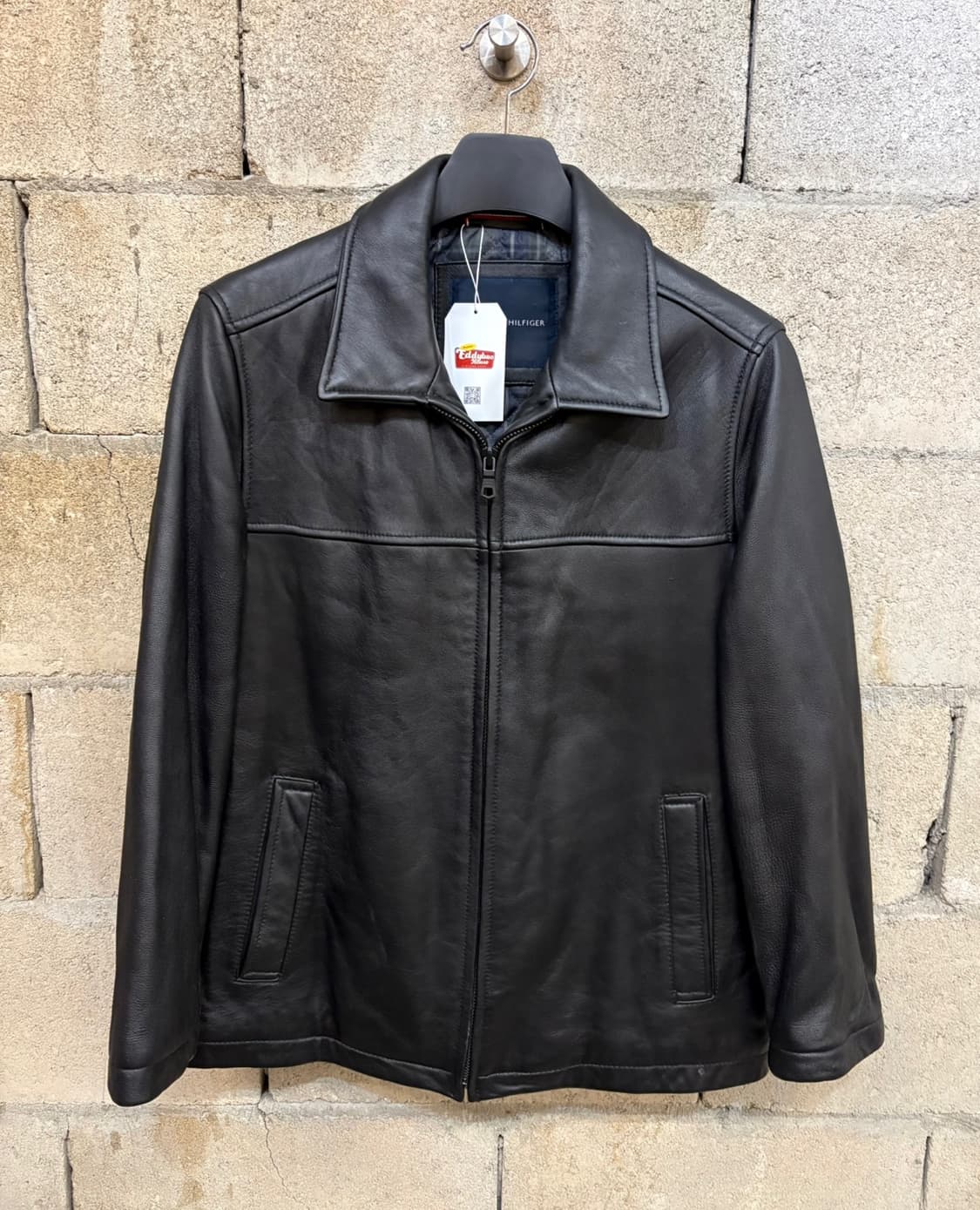 타미 힐피거 미니멀 레더 자켓 상품이미지1