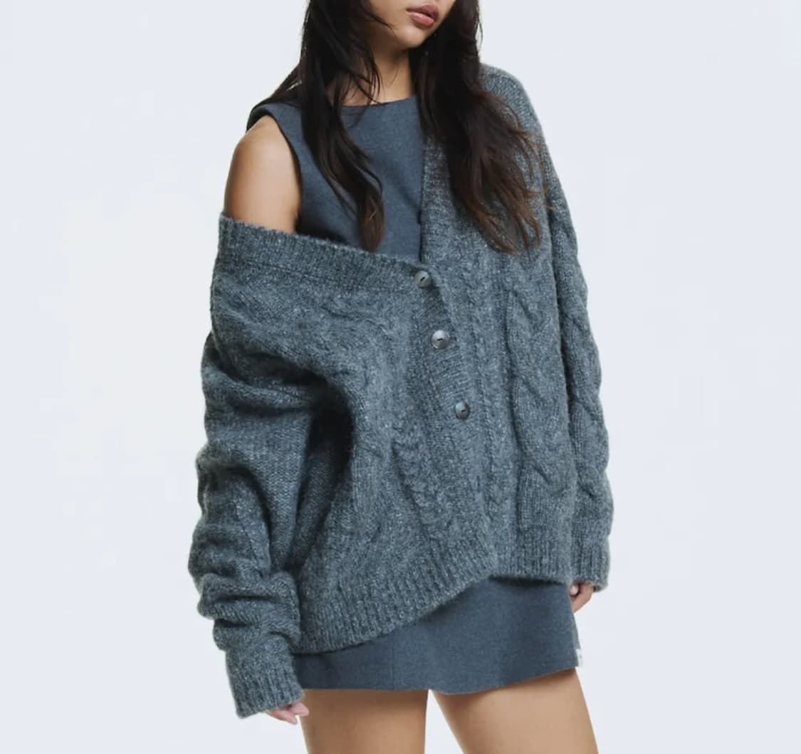 글로니 G CABLE CARDIGAN 케이블 가디건 새상품 상품이미지2