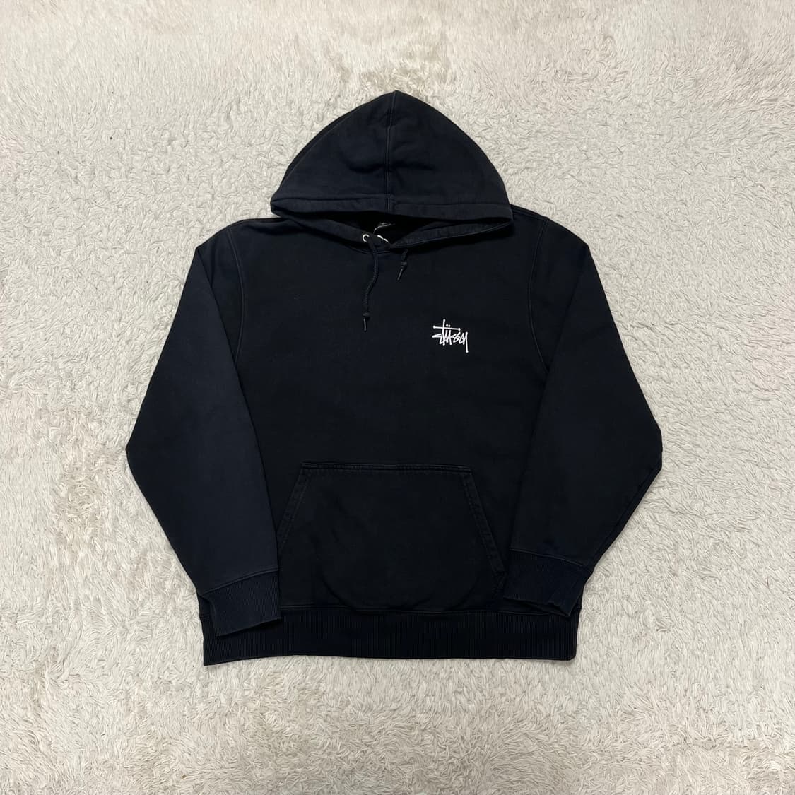 Stüssy black hoodie (후면 프린팅 갈라짐) 상품이미지4