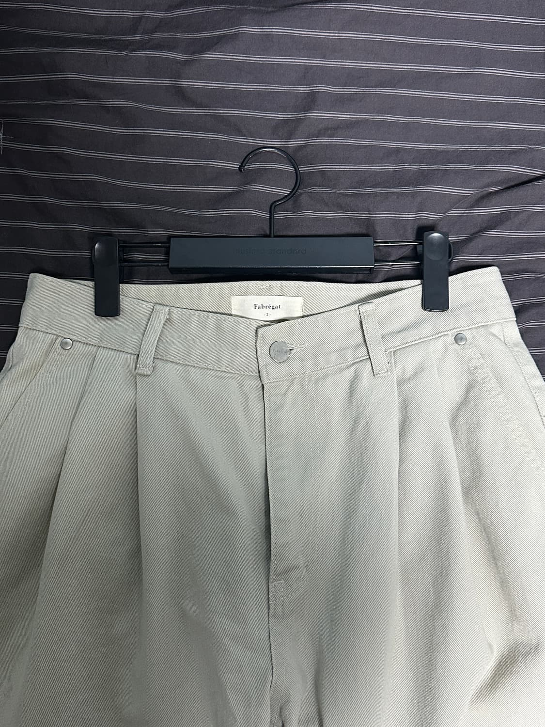 (2) 파브레가 프렌치 치노 투턱 팬츠 (클래식 베이지) 상품이미지3