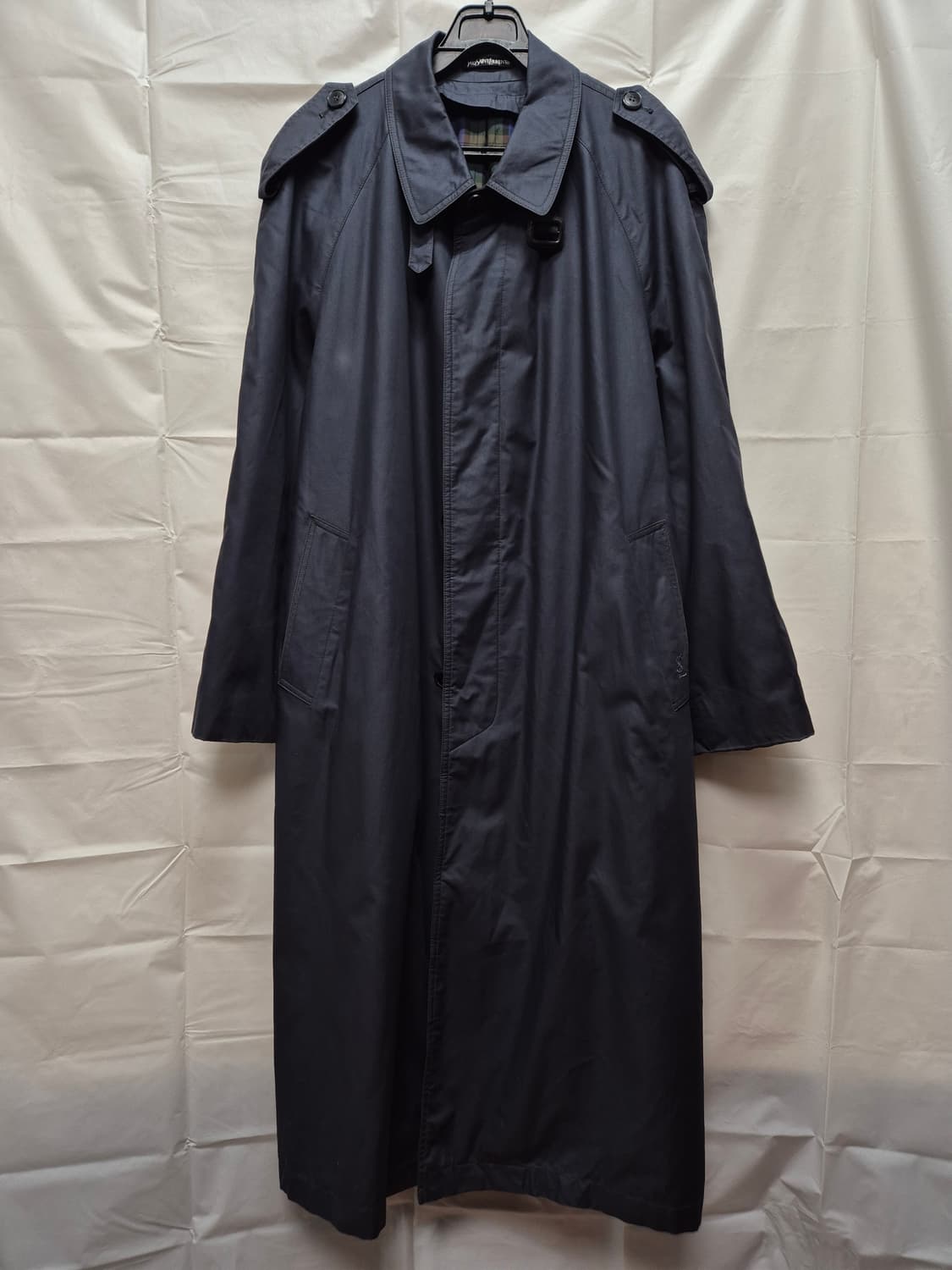 입생로랑 네이비 트렌치코트 상품이미지1