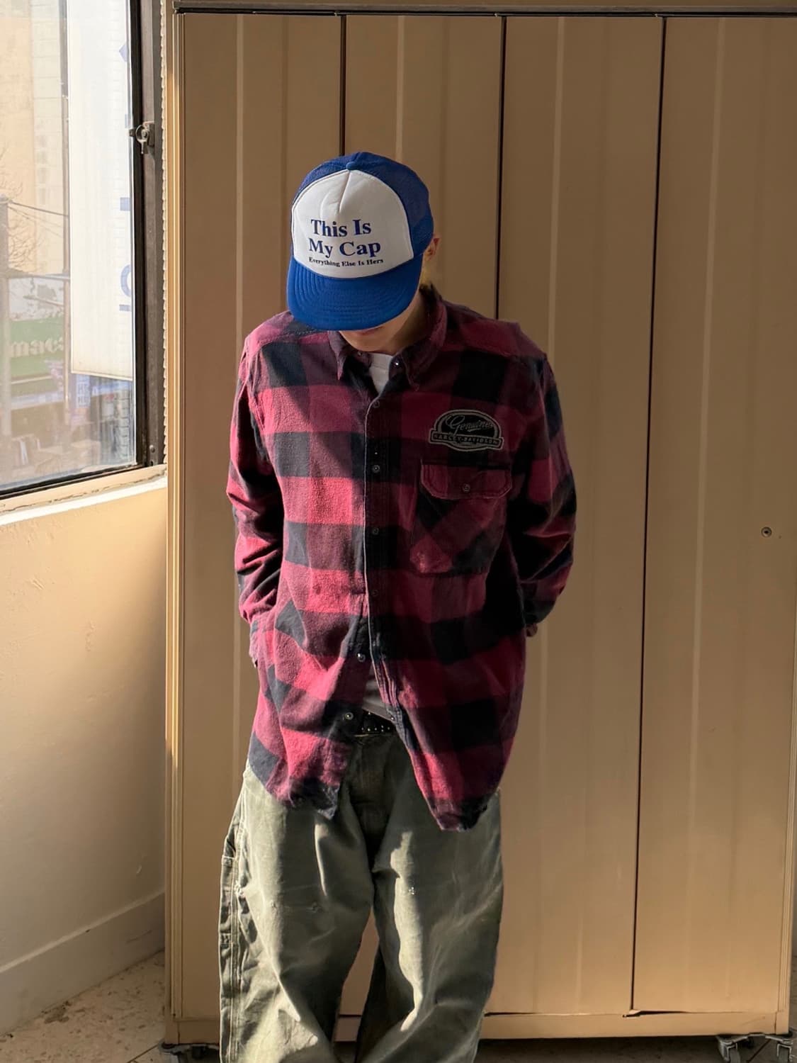 할리데이비슨 긴팔 체크 셔츠 상품이미지1