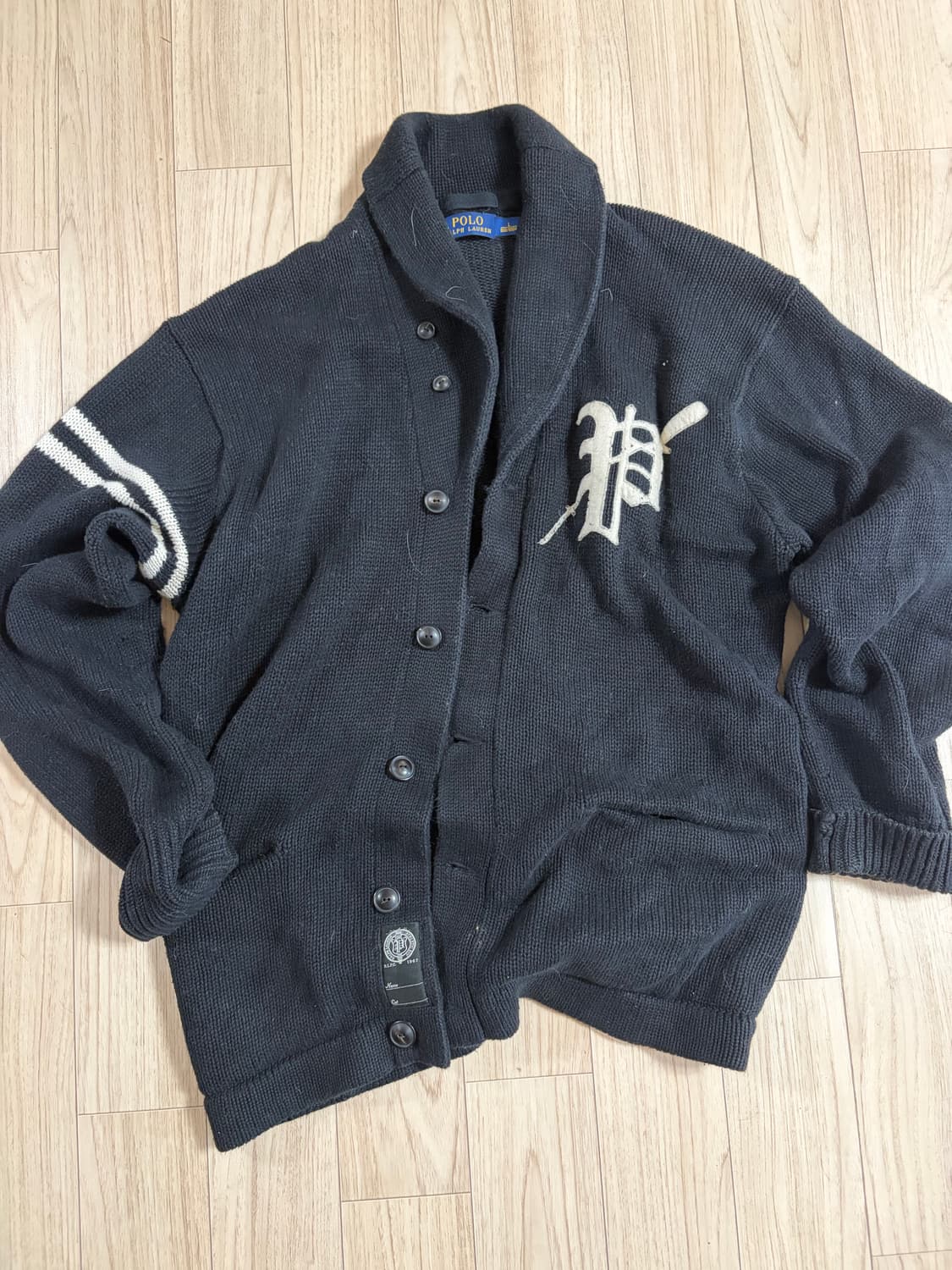 폴로랄프로렌 레터맨 니트가디건 L(105체감) 상품이미지1