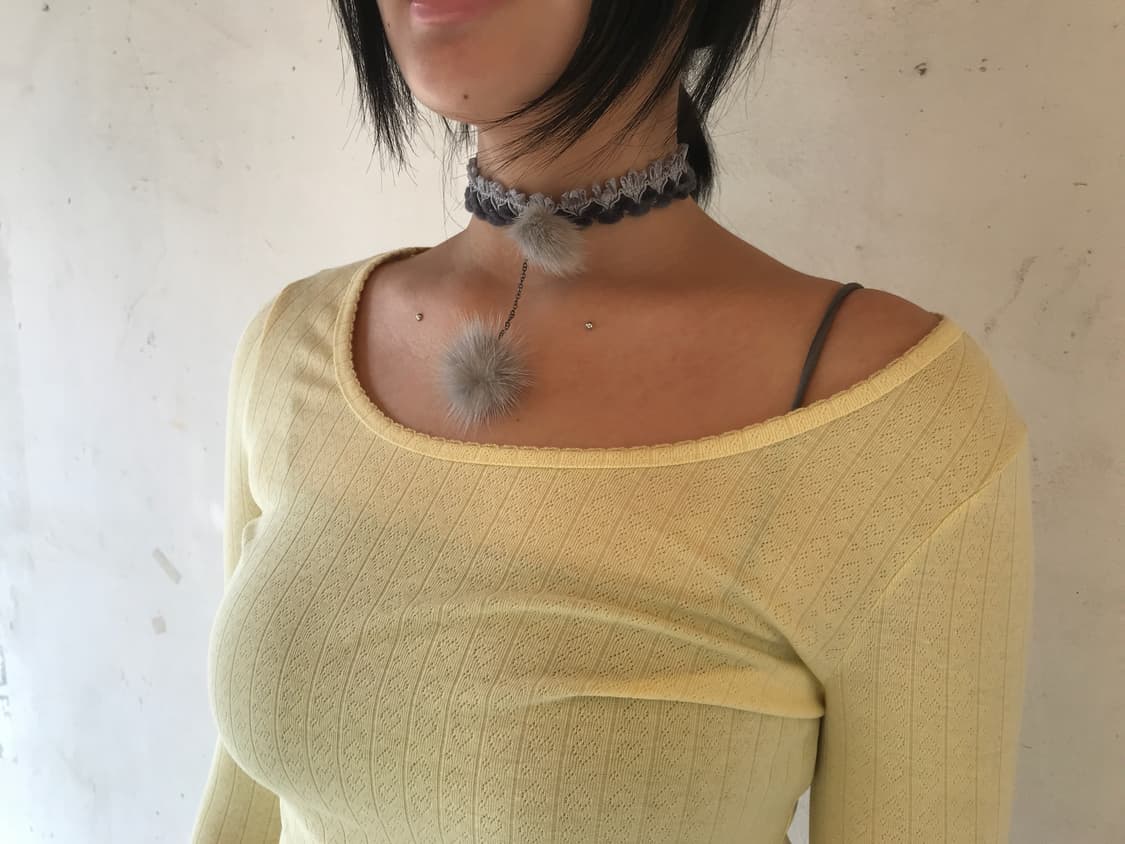 pompom choker 상품이미지1