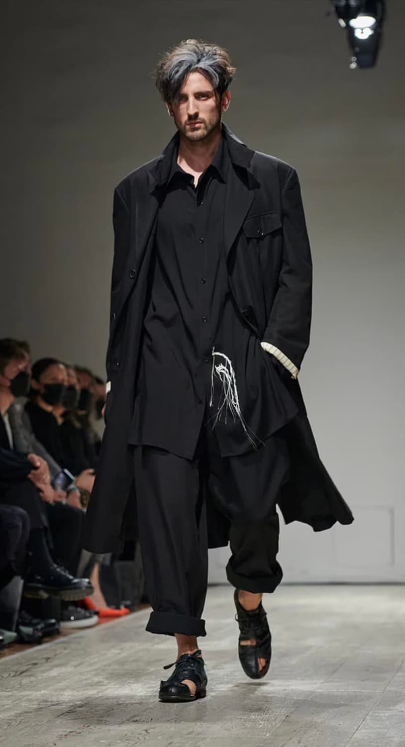 요지야마모토 뿌르옴므 레이온 자수 셔츠 2 상품이미지1