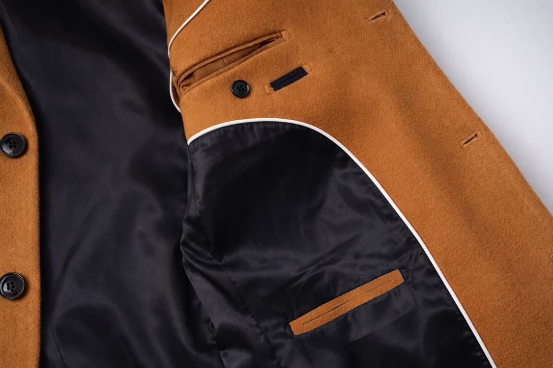 남자 세미오버핏 울 싱글 버튼  롱 코트 (카멜) 105(XL) 상품이미지10