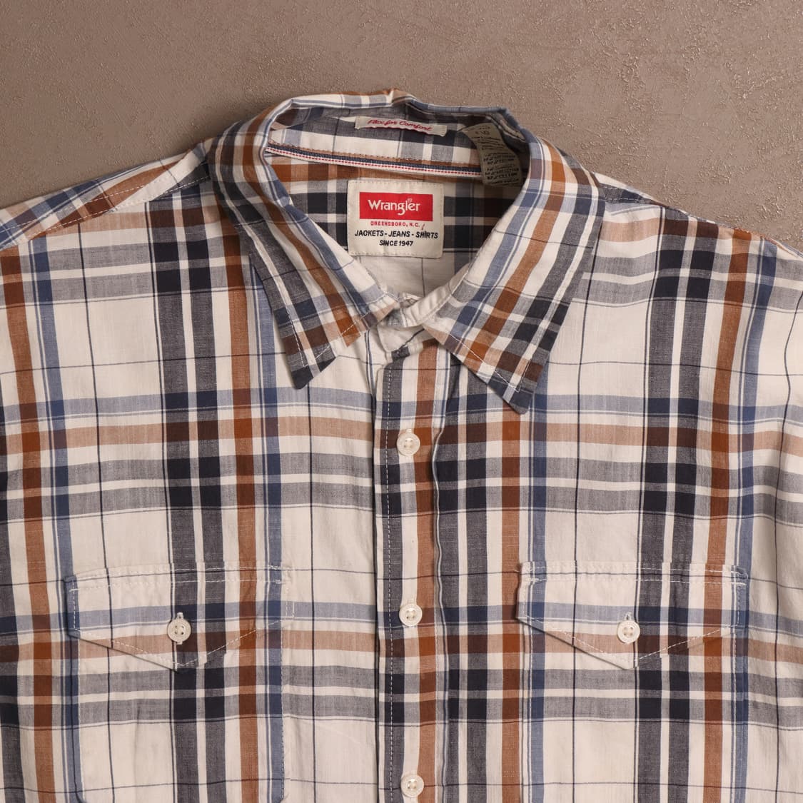 랭글러 코튼 체크 워크셔츠 A1735 상품이미지2