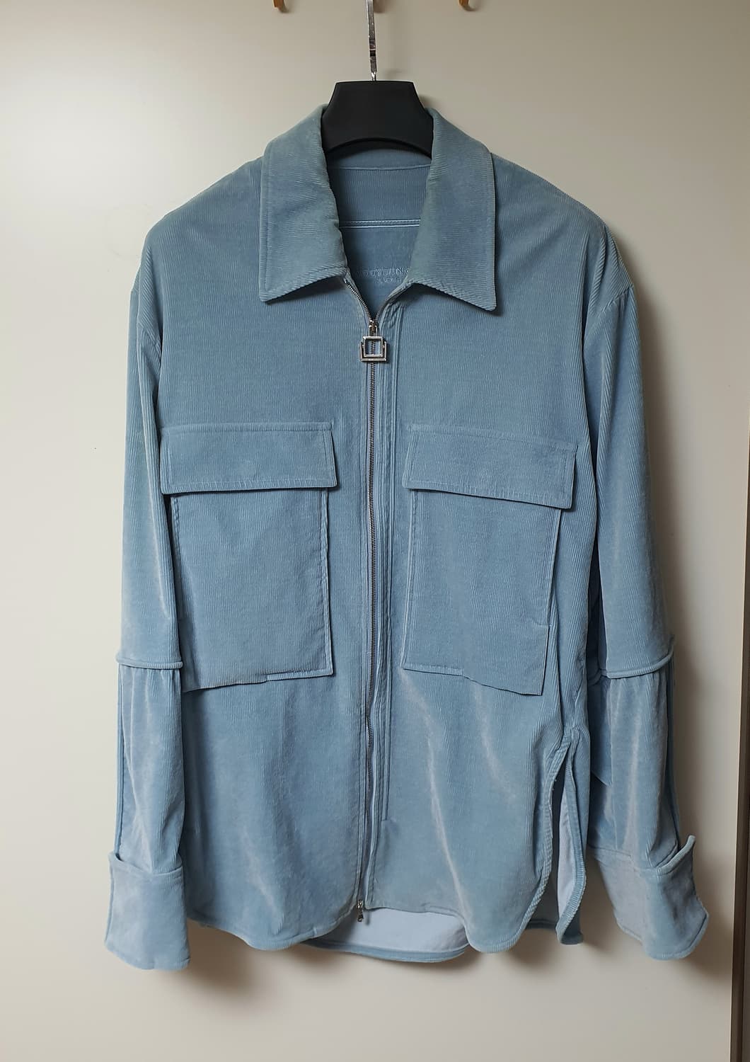 [48] 우영미 블루 코듀로이 셔츠 트러커 자켓 상품이미지1