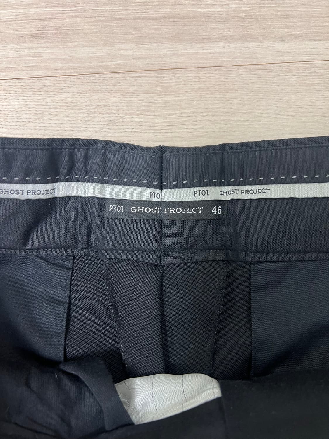 PT01 / 고스트 프로젝트 블랙 울 팬츠/46 상품이미지7