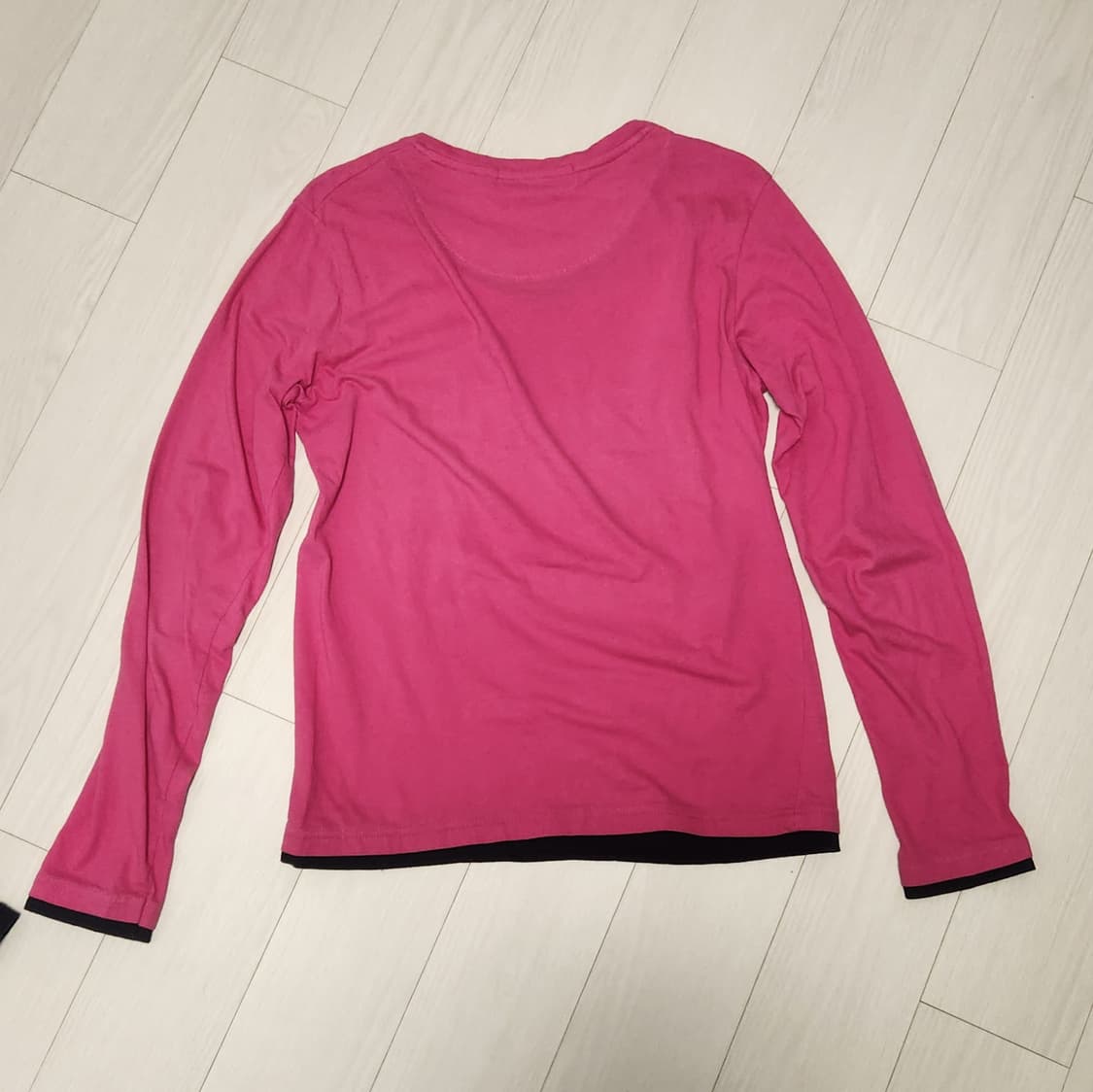 빈티지 프린팅 핑크 롱슬리브 상품이미지2