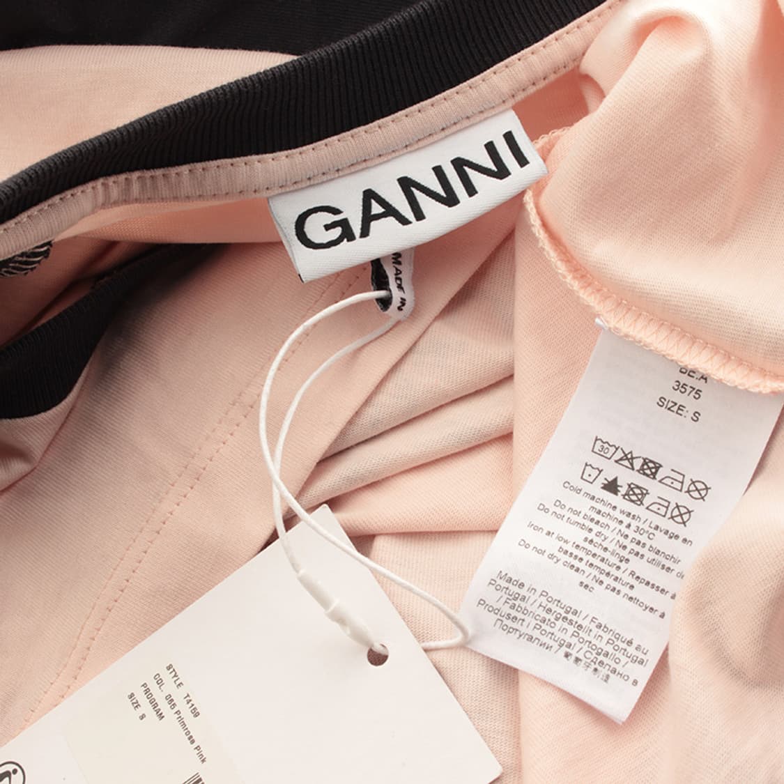 가니 핑크 래빗 래글런 티셔츠 66 상품이미지3