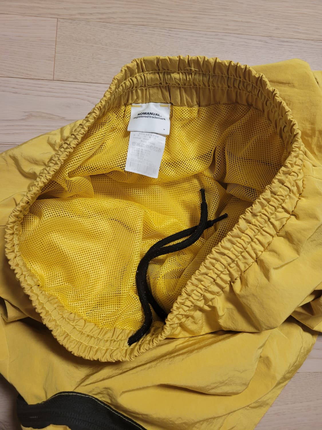 노매뉴얼 나일론 카고 쇼츠 반바지 머스타드 상품이미지10