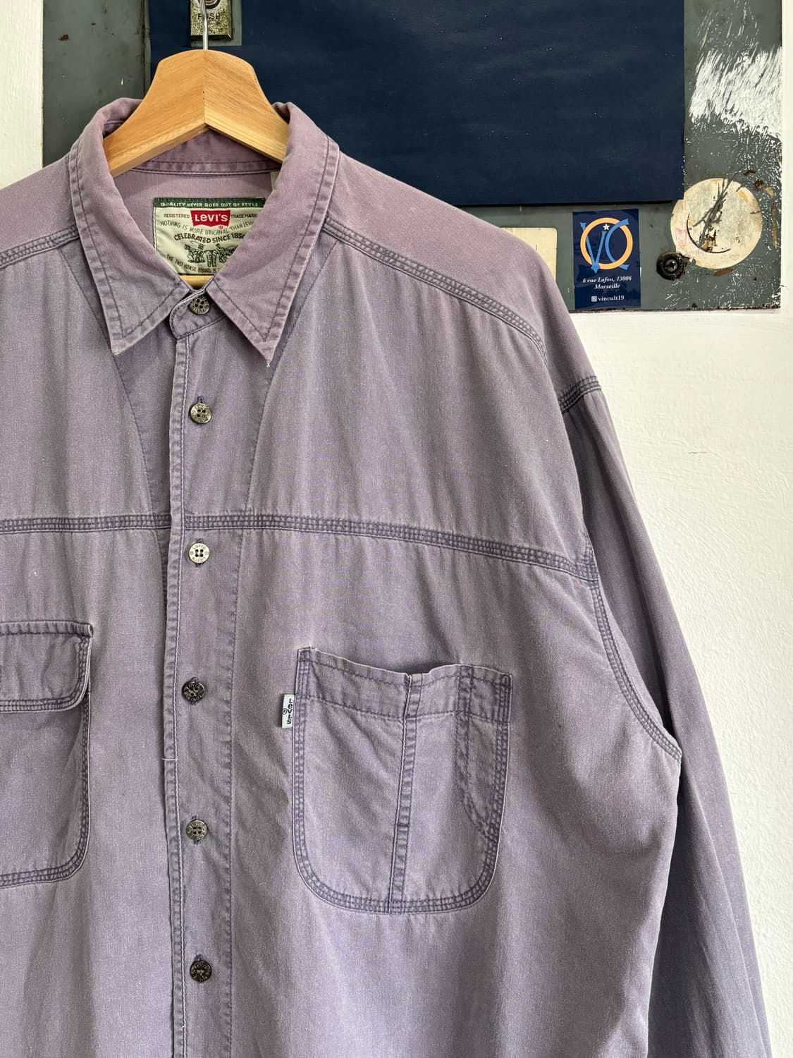 90s Levi’s Faded Work Shirt 상품이미지3