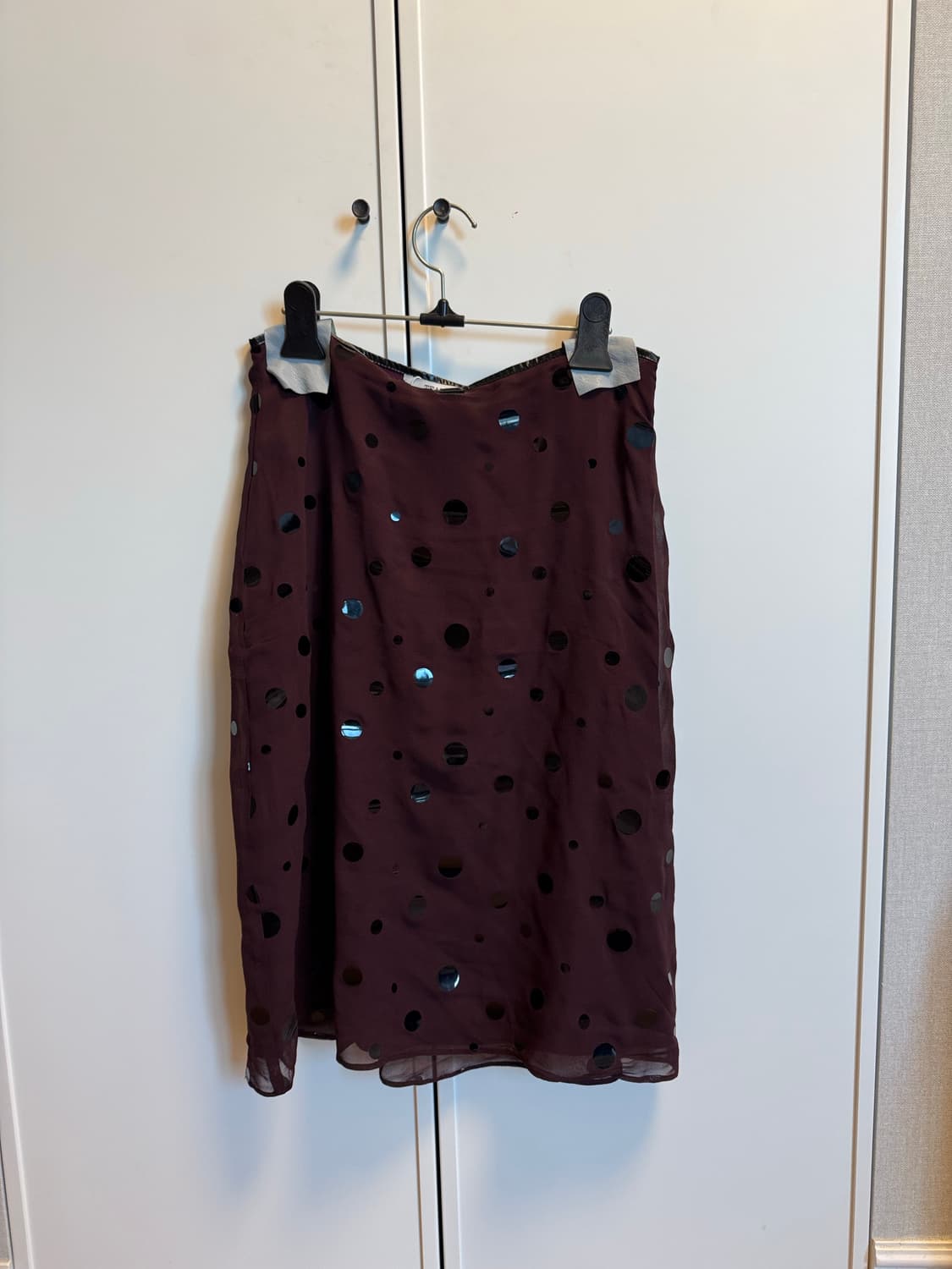 티크 teak dot silk skirt 상품이미지2