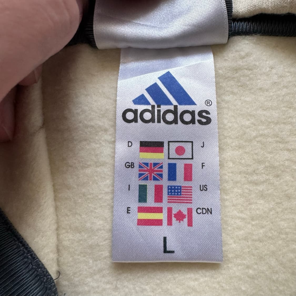 ADIDAS 일본빈티지 기모 후드집업 아디다스 노드후드집업 XL 105 상품이미지8