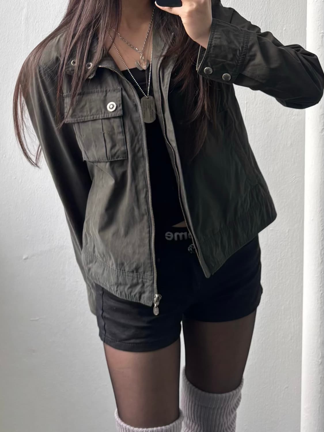 Vintage Khaki Multi Pocket Jacket 상품이미지4