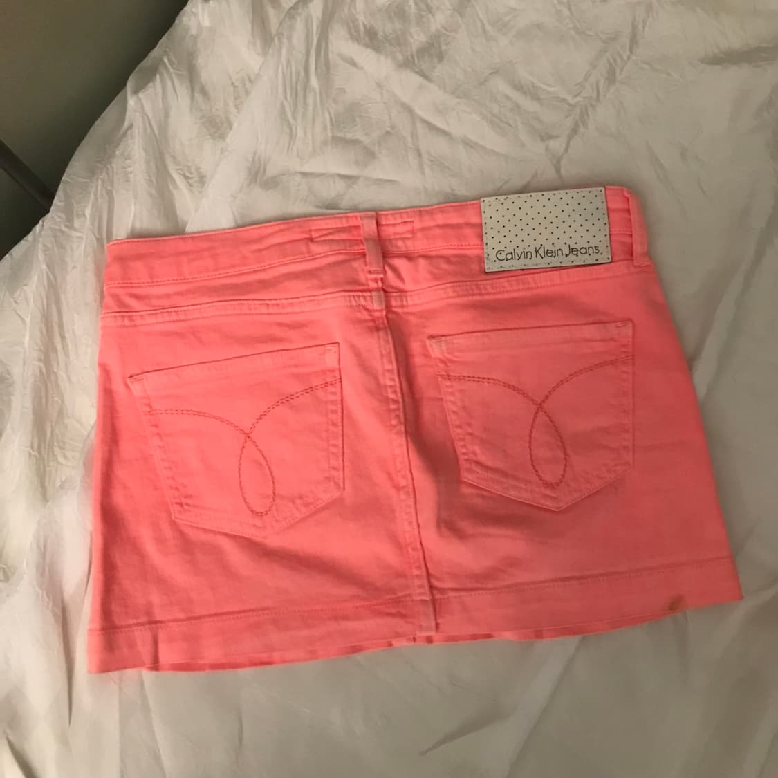 Calvin Klein 캘빈클라인 갸루 핑크 초미니스커트 상품이미지3