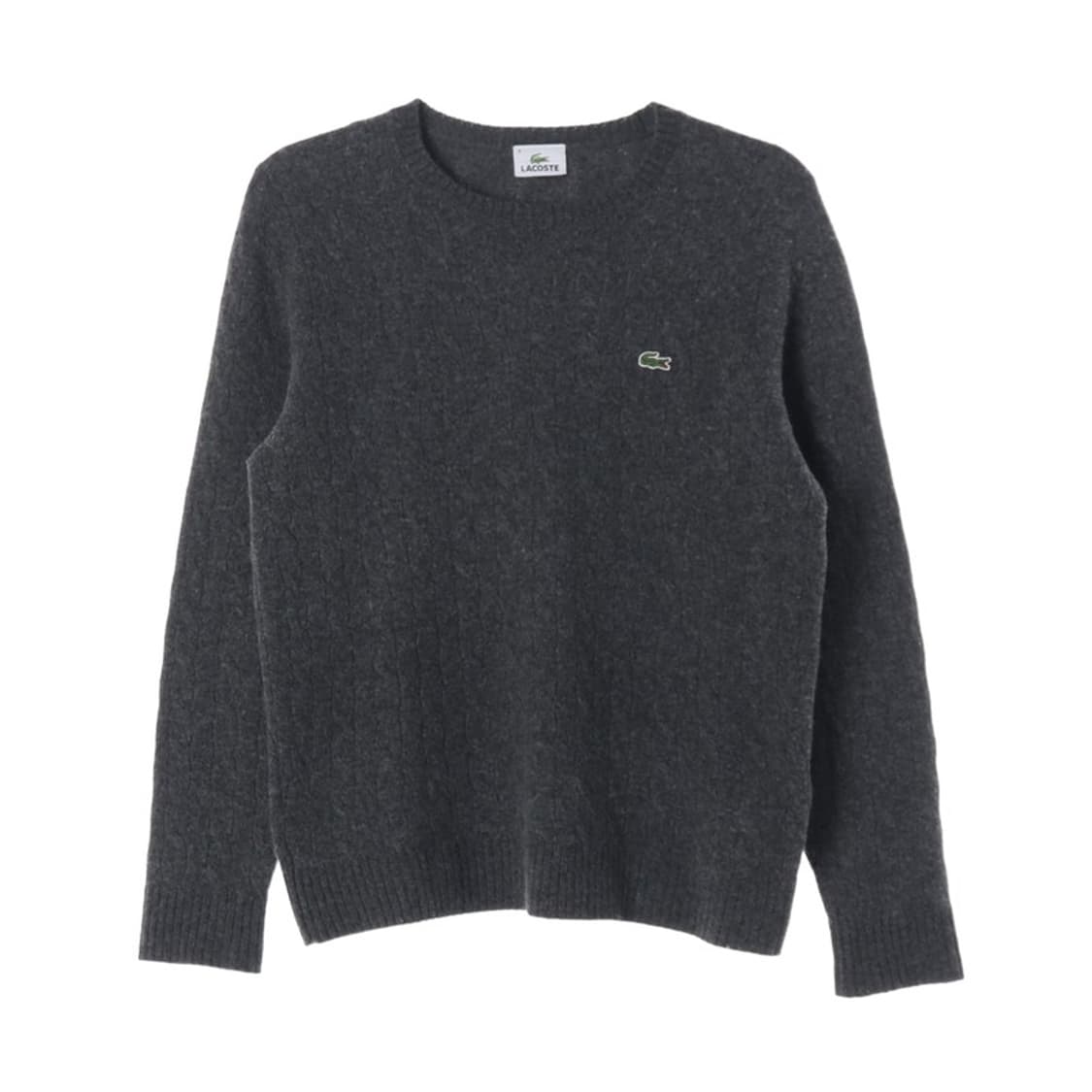 라코스테 차콜 꽈배기 케이블 니트 상품이미지1