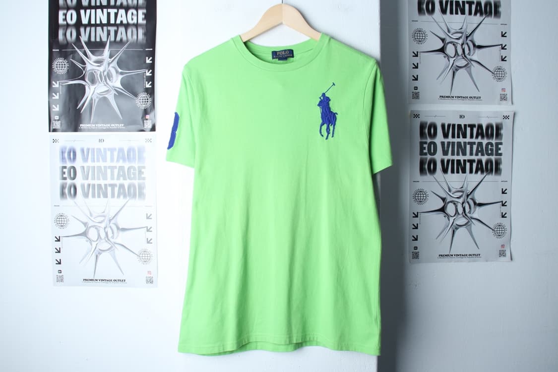 (L-XL) 폴로 랄프로렌 반팔 티셔츠 연그린 빅포니 한정판-H30239 상품이미지2