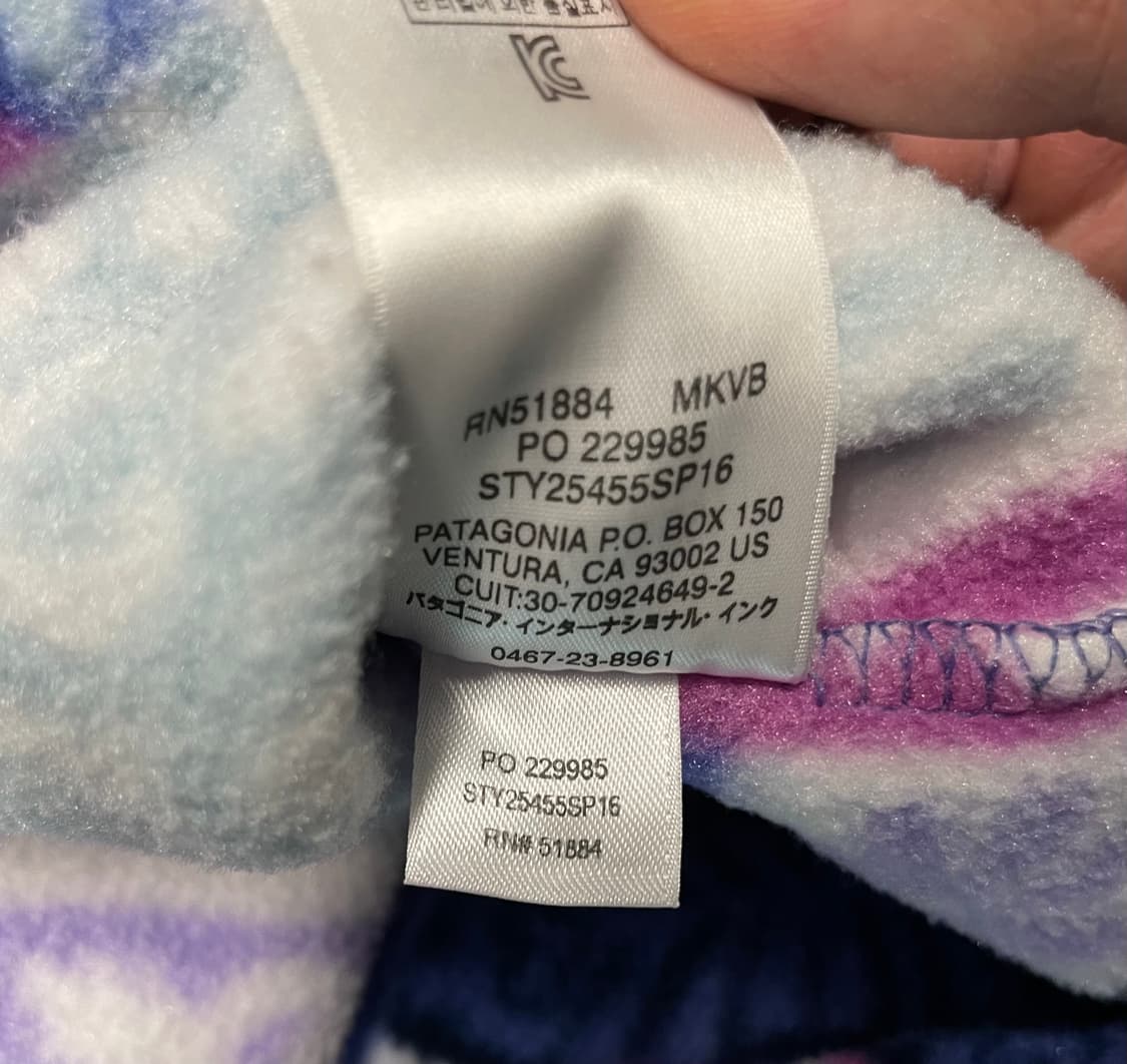 파타고니아 신칠라 연보라 패치워크 여성 S 상품이미지6