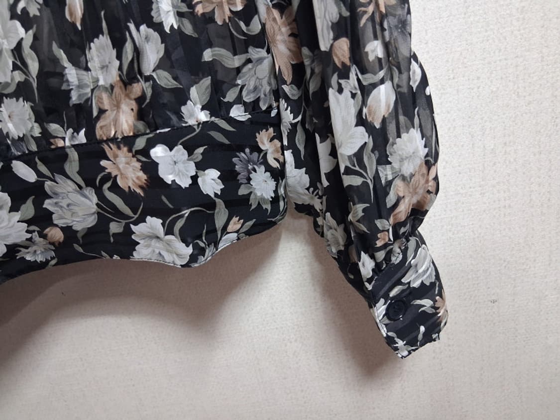 일본구제 mademoiselle KIMIJIMA 플라워  레트로블라우스  상품이미지6